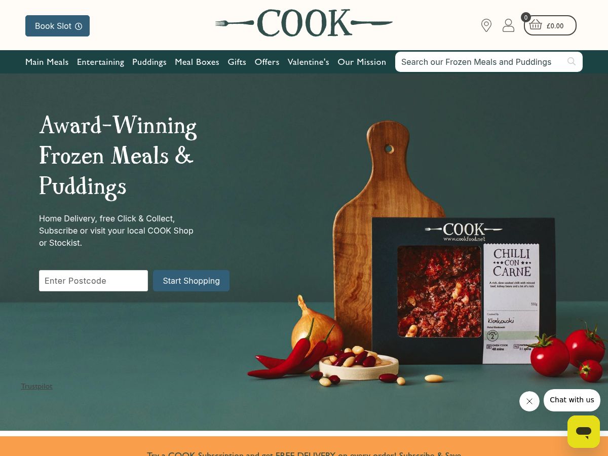 COOK website screenshot