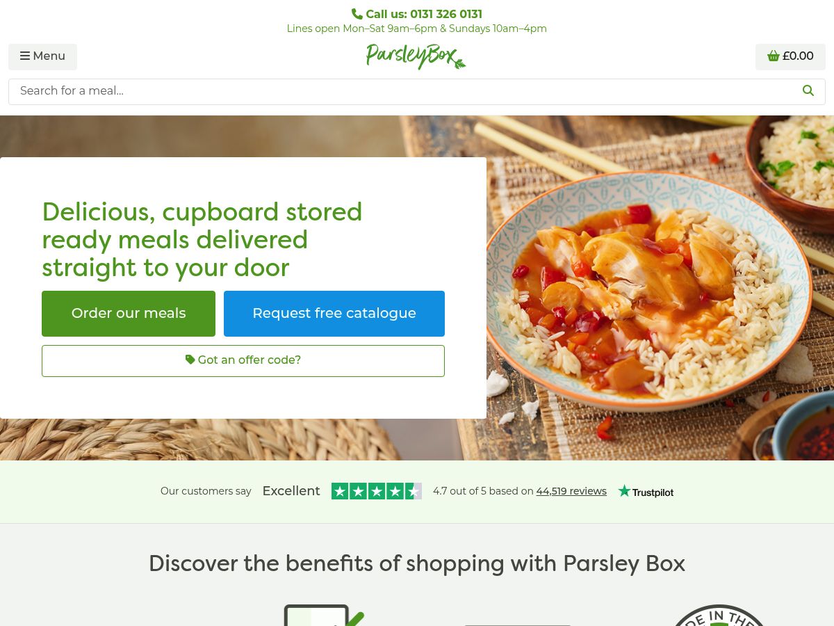 Parsley Box website screenshot